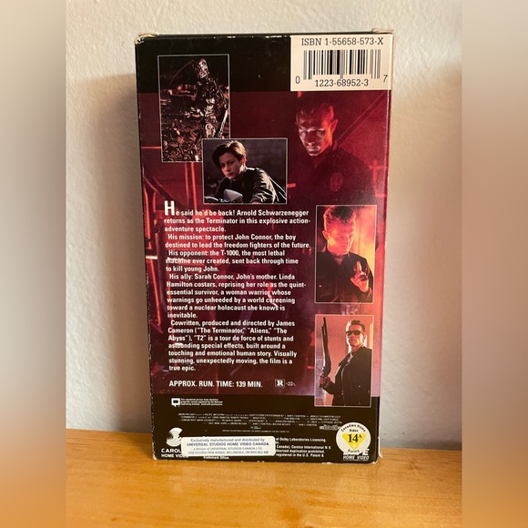 📼 Vintage Terminator 2 Judgement Day 1991 Arnold Schwarzenegger Edward Furlong - Picture 3 of 6